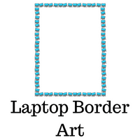 Laptop Border Art Pack Freebie