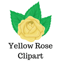 Yellow Rose Clipart Freebie