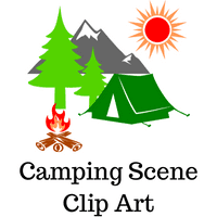 Camping Scene Clipart Pack Freebie