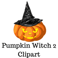 Pumpkin Witch 2 Clipart Freebie
