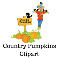 Country Pumpkins Clipart Freebie
