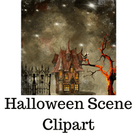 Halloween Scene Clipart Freebie