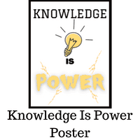 Knowledge Is Power Poster Freebie