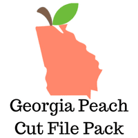 Georgia Peach Cut File Freebie