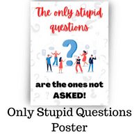 Only Stupid Questions Poster Freebie