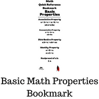 Basic Math Properties Bookmark Pack Freebie