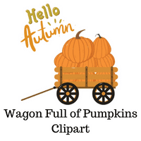 Wagon Full of Pumpkins Freebie