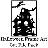 Halloween Frame Art Cut File Pack Freebie