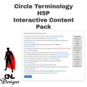 Circle Terminology H5P Interactive Content