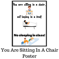 Sitting In Chair Poster Freebie